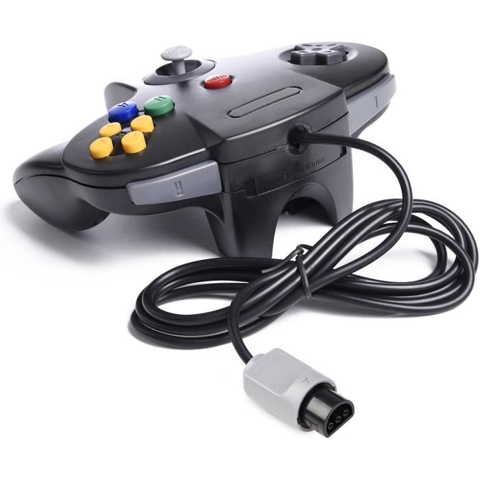 Gamecontroller - Neutral - Nintendo 64 - Kabelgebunden - Schwarz - 2 STÜCK