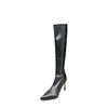2025 Autumn and Winter New British Style Women's Boots Internet Celebrity Pointed Head Thin High Heel Thin Temperament Thin Boots Niche Long Boots 