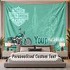 Custom Name Text Tapestry Harley-Davidson Personalized Polyester Wall Tapestry For Bedroom And Room