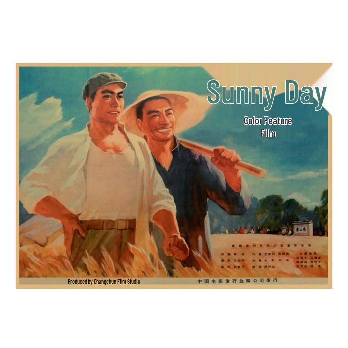 Retro 60er-70er Jahre Filmplakate: Nostalgische Kraftpapier-Wandkunst