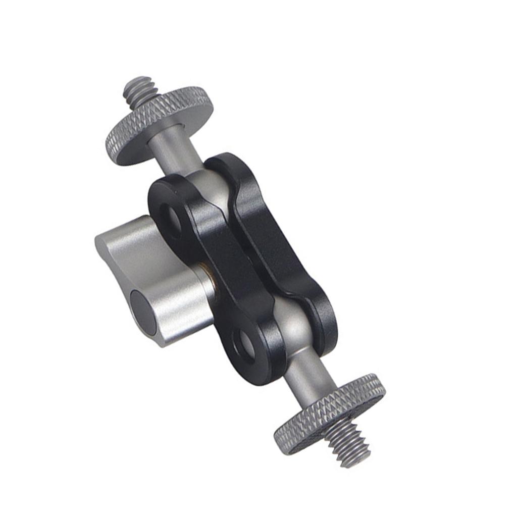Flexible Articulating Magic Arm with Dual Ball Heads for Camera Monitor and LED Light CNC Machined Aluminum Alloy with 1/4 Inch Screws
