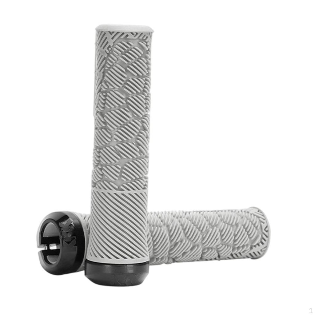 2 Pieces Bike Handlebar Grips Cycling Accessories Universal Shock Absorption Folding Bikes
