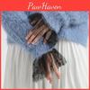 1 Fake Pair Cuff Yousheng Faux Pearl Decoration Detachable Charming Decorative Chiffon Women Girls Fake Sleeves Sweater Accessories