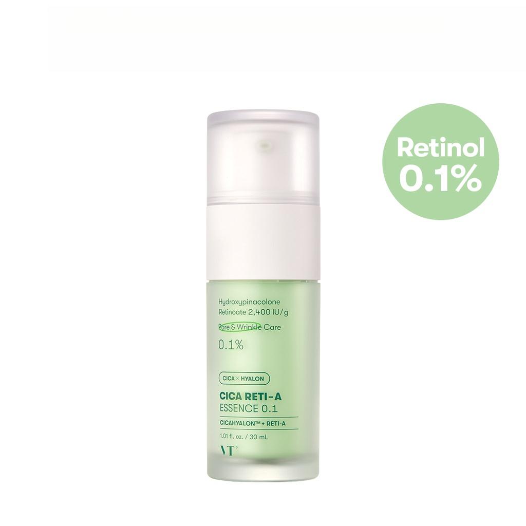 

[VT COSMETICS] Cica Retinol Essence 0.1 & Cream 0.05 & Reti-A Mask 30шт & Essence 0.7% 30 мл Retinol Essence 0.1%30ml