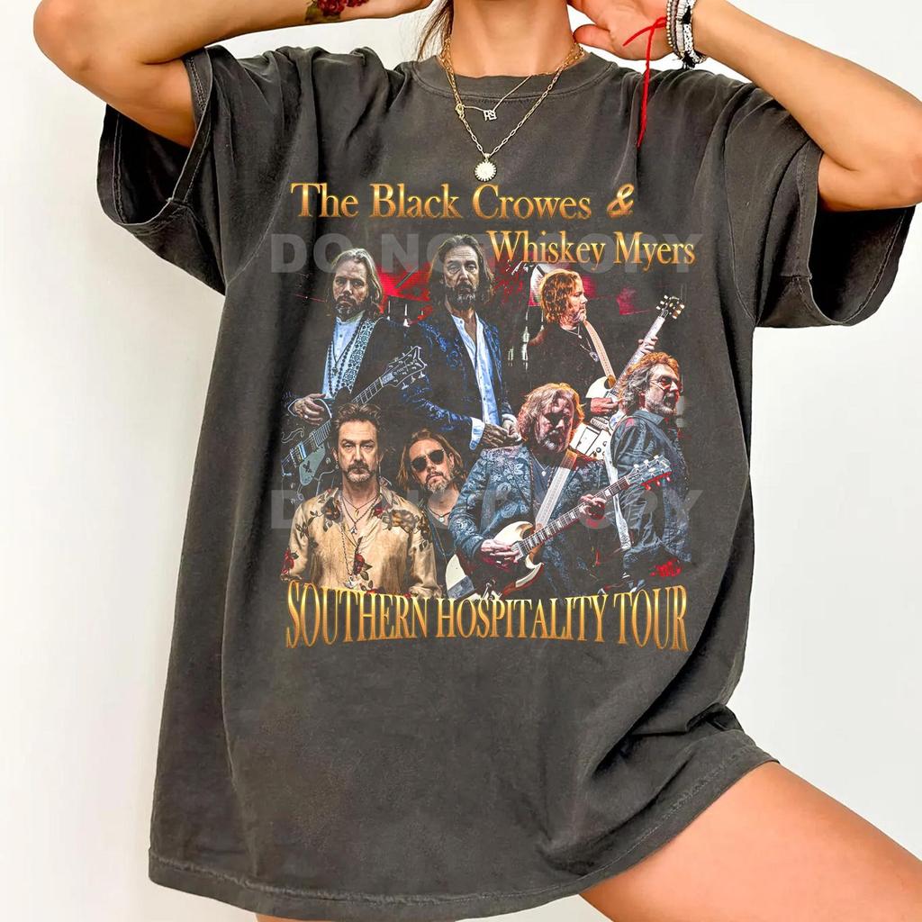 Comfort Colors The Black Crowes & Whiskey Myers Southern Hospitality Tour T-Shirt