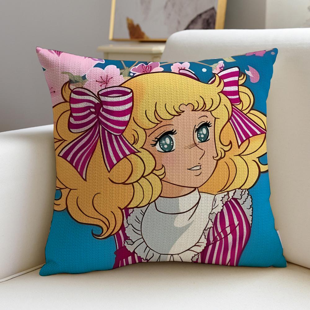 Classic CCandy CandyS Cushion Cover Breathable and skinfriendly linen pillowcase square removable and washable cushion