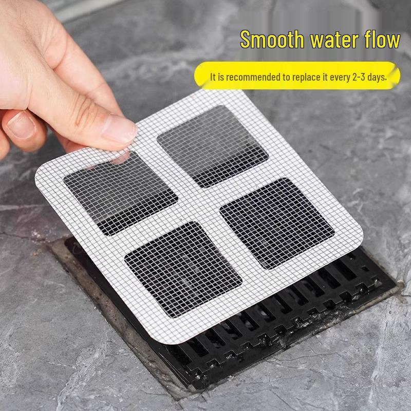 Disposable Floor Drain Hair & Insect Filter Stickers for Kitchen & Bathroom
