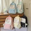 Winter New High-Value Polka Dot Color-Block Lightweight Student Backpack for Girls and Boys