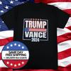 TRUMP VANCE 2024 T-Shirt Presidential Campaign Shirt Trump 2024 Shirt MAGA BLACK
