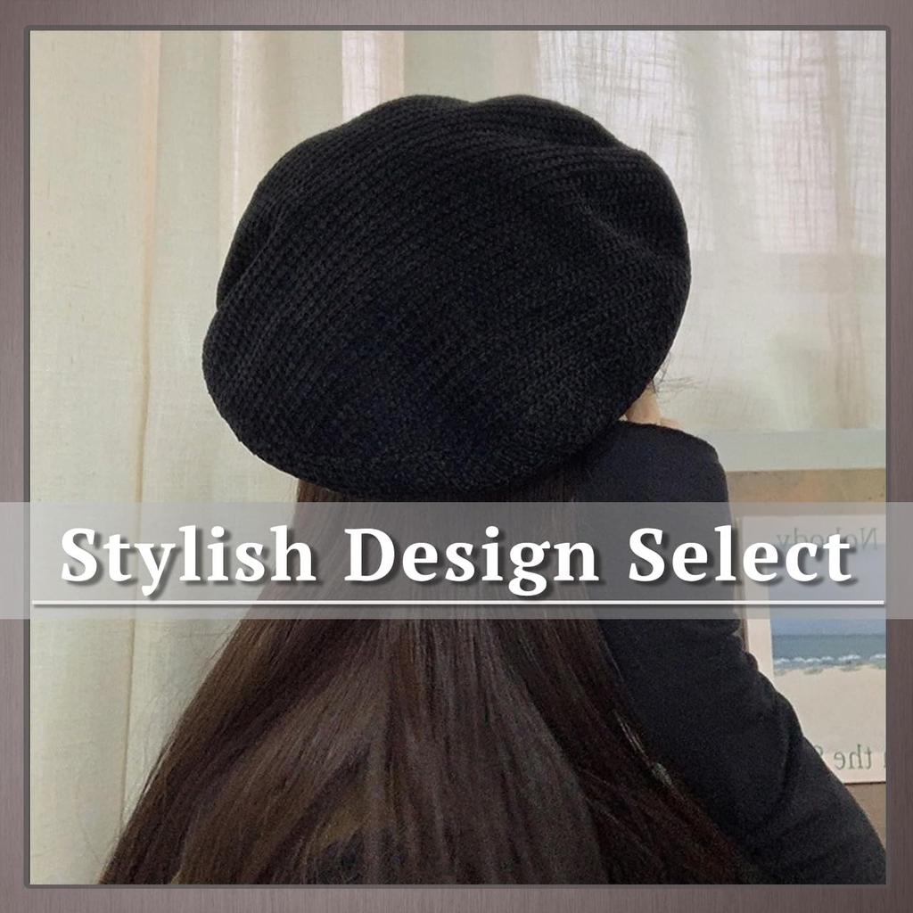 CP896 [One Limitation] Beret, Autumn/Winter, Simple, Stylish, Fluffy, Elegant, Women's (Beige)