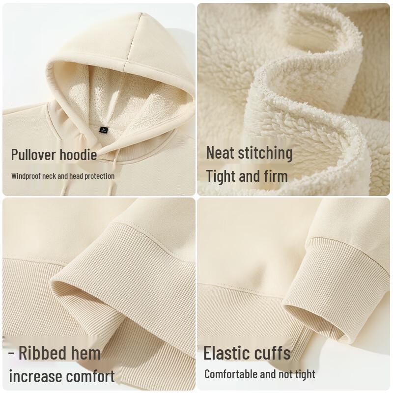 Jeanswest Men's Chinese Style Gilded Landscape Fleece Hoodie