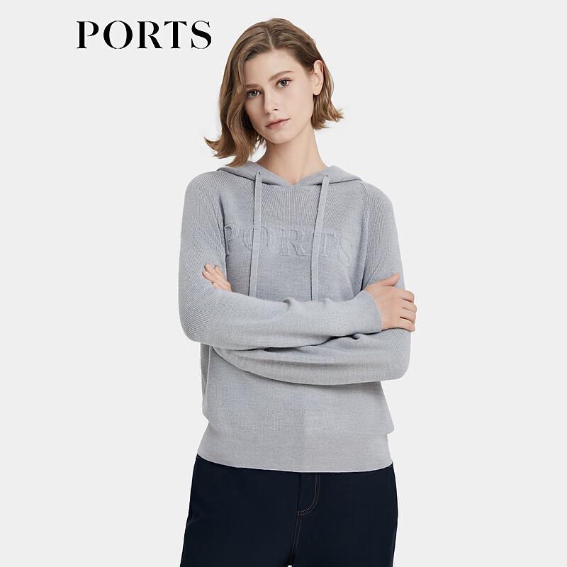 

PORTS Женский трикотажный свитшот с капюшоном и 3D-логотипом S