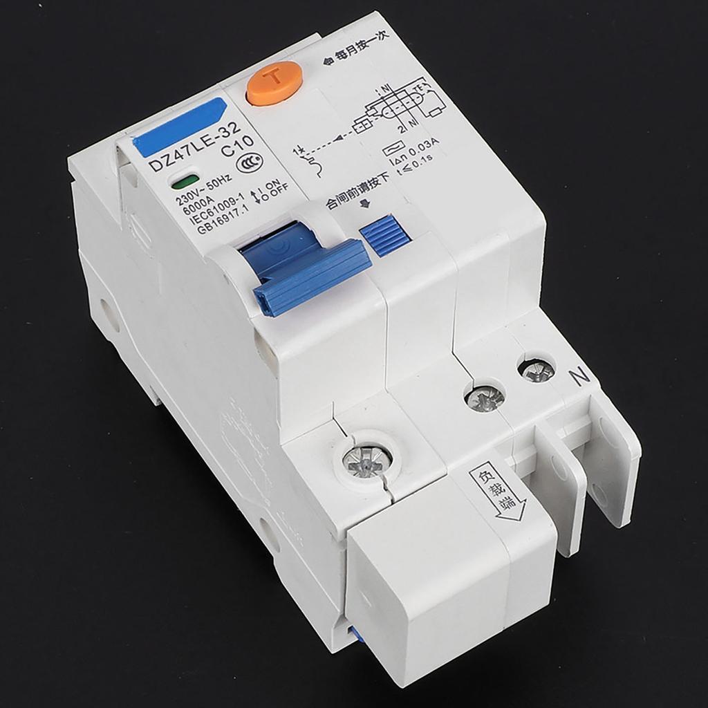 DZ47LE 32 1P+N 10A Residual Circuit Circuit Breaker Over Current Leakage Protection