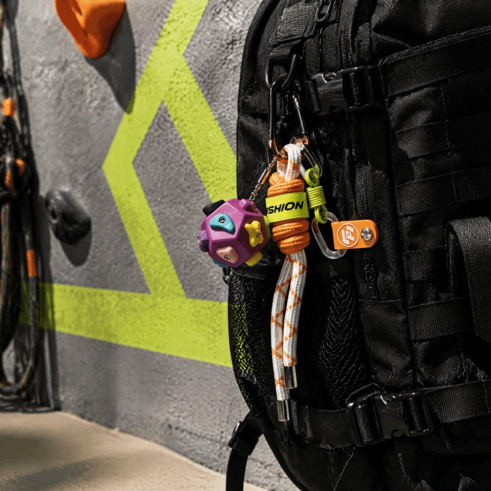 Colorful Climbing Ball Keychain Funny Climbing Equipment Keyring Climbing Series Bag Pendant Gift