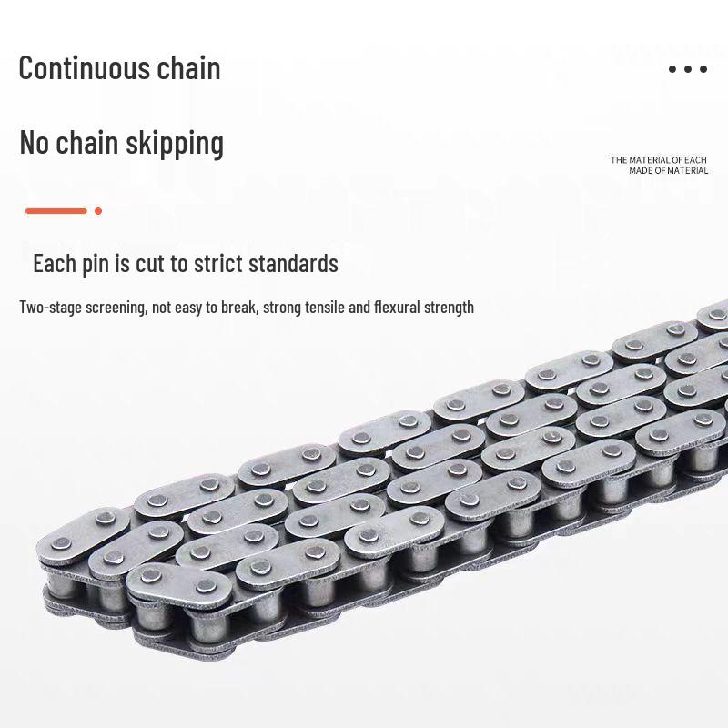 Double Row Industrial Transmission Chain with Single Row Sprocket for Large Chains