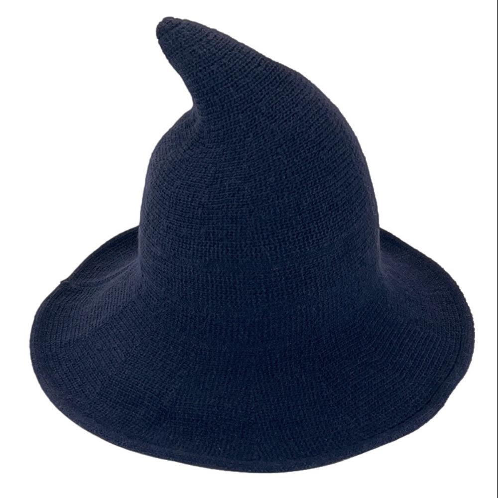 High Quality Halloween Witch Hat Solid Color Costume Hat Halloween Party Hat Halloween Party темно-синий