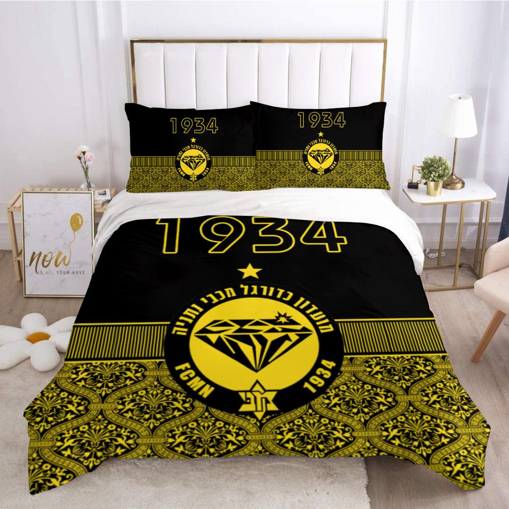 3D Printed Macabi Netanya Beding Set Soft Duvet Cover Bedrom Warm Comforter Single Twin King Sized Dimensions Comfortable Quilt Cover Home Textile