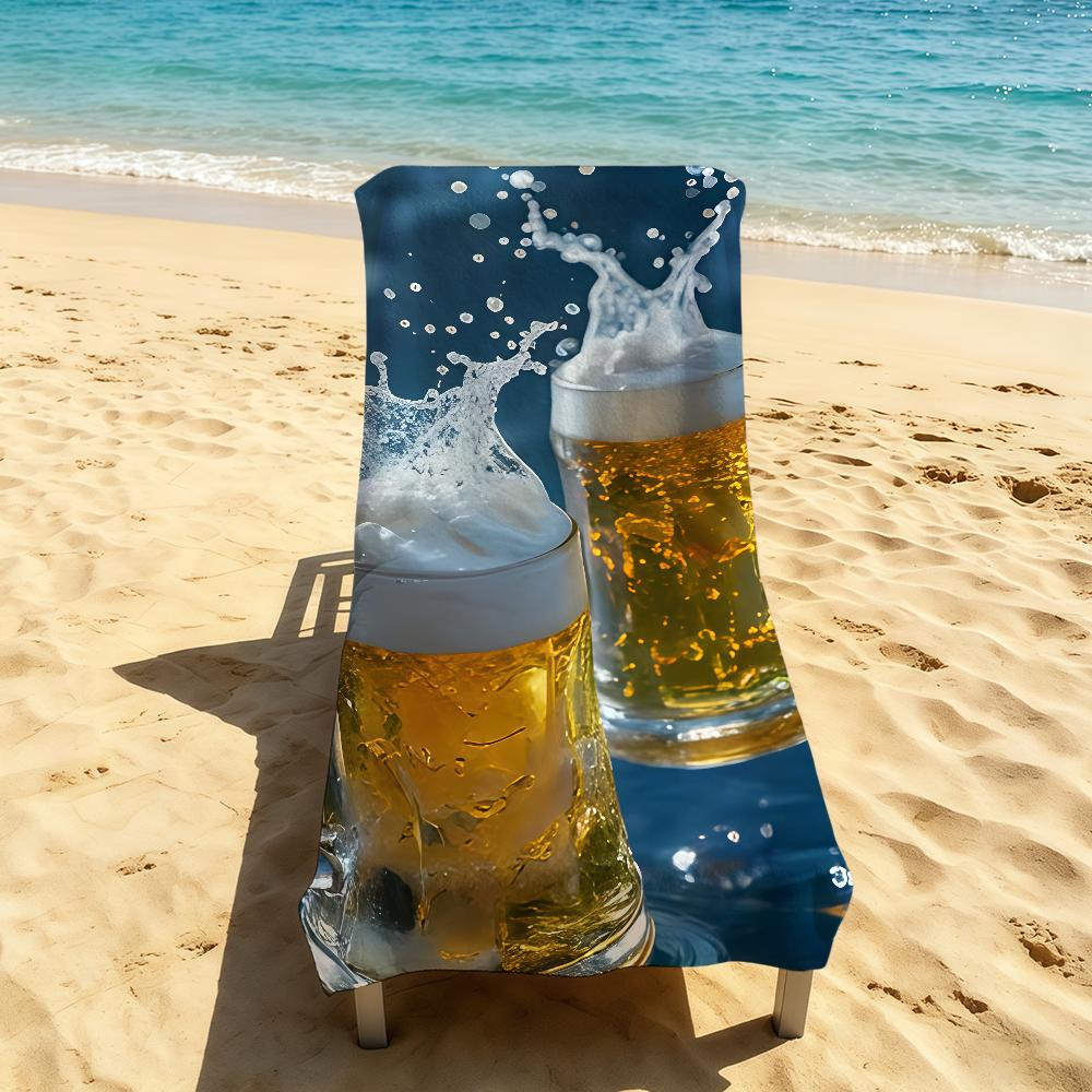 Anime Cooles Bierhandtuch Für Outdoor Camping Strandhandtuch Super Saugfähig Schnelltrocknend Sommerhandtuch