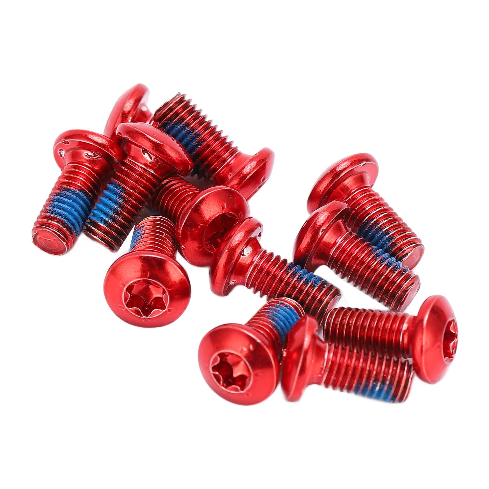 

12 шт. Болты ротора дискового тормоза горного велосипеда из легированной стали, винт тормозного диска велосипеда T25 M5x10 мм