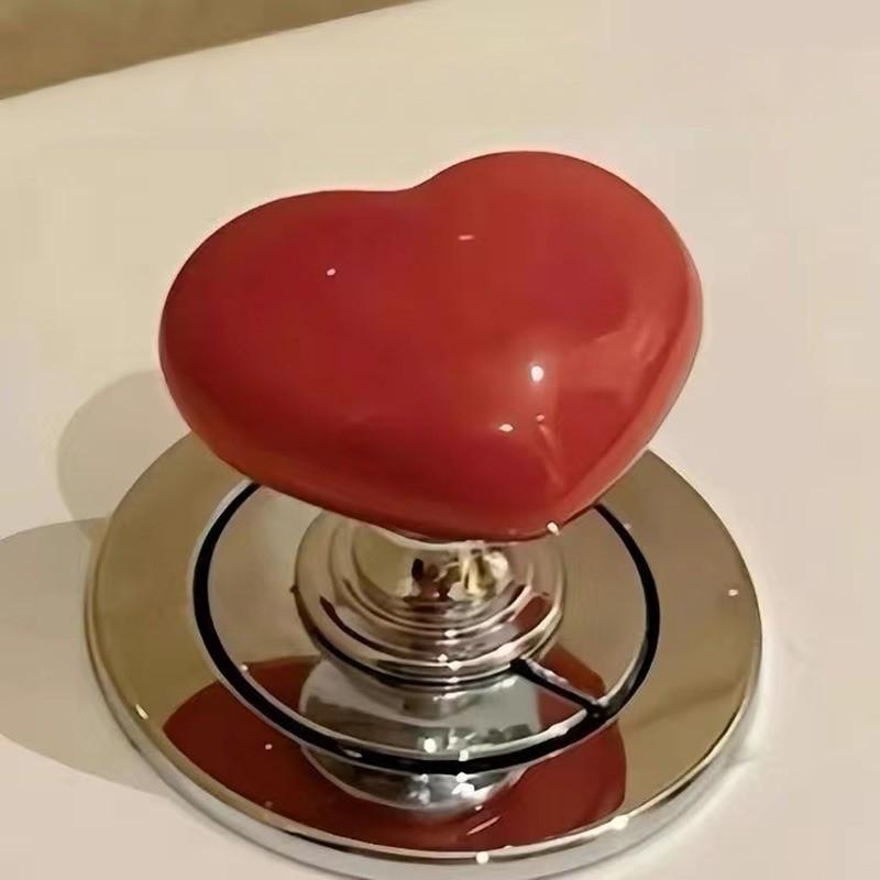 

Прижимная кнопка для унитаза в форме сердца, кнопка для унитаза Love, кнопки резервуара для воды для ванной, переключатель, декор для ванной, защита для ногтей красный