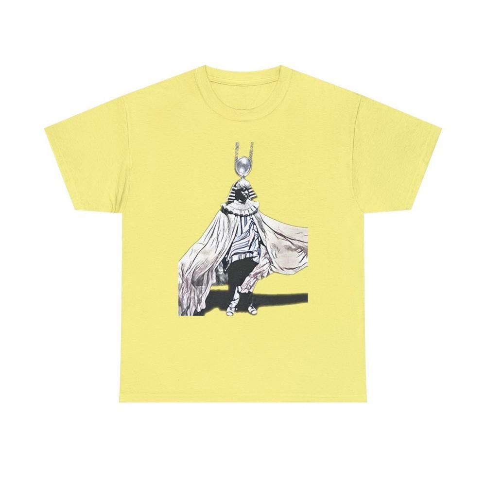 

Sun Ra Graphic Print Short Sleeve Jazz Art Black and White Unisex Heavy Cotton Tee 2XL