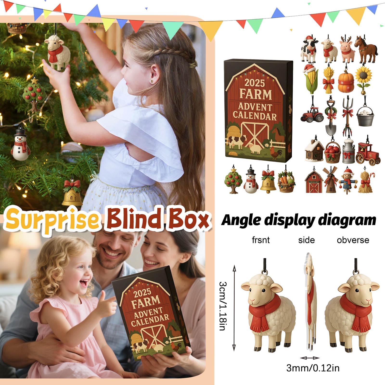 

Календарь обратного отсчета включает 24 подарка, календарь обратного отсчета и подарок-сюрприз One Size