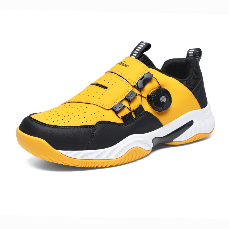 High Quality Men Wome Tennis Shoes 2025 with Fashion Knob Buckles Indoor Training Shoes Thick Soled Anti Slip Outdoor Sneaker