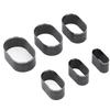 6-teiliges Set Lederschneidformen 35 40 45 50 55 60 mm Langer Durchmesser Elliptische Form Leder Hohl