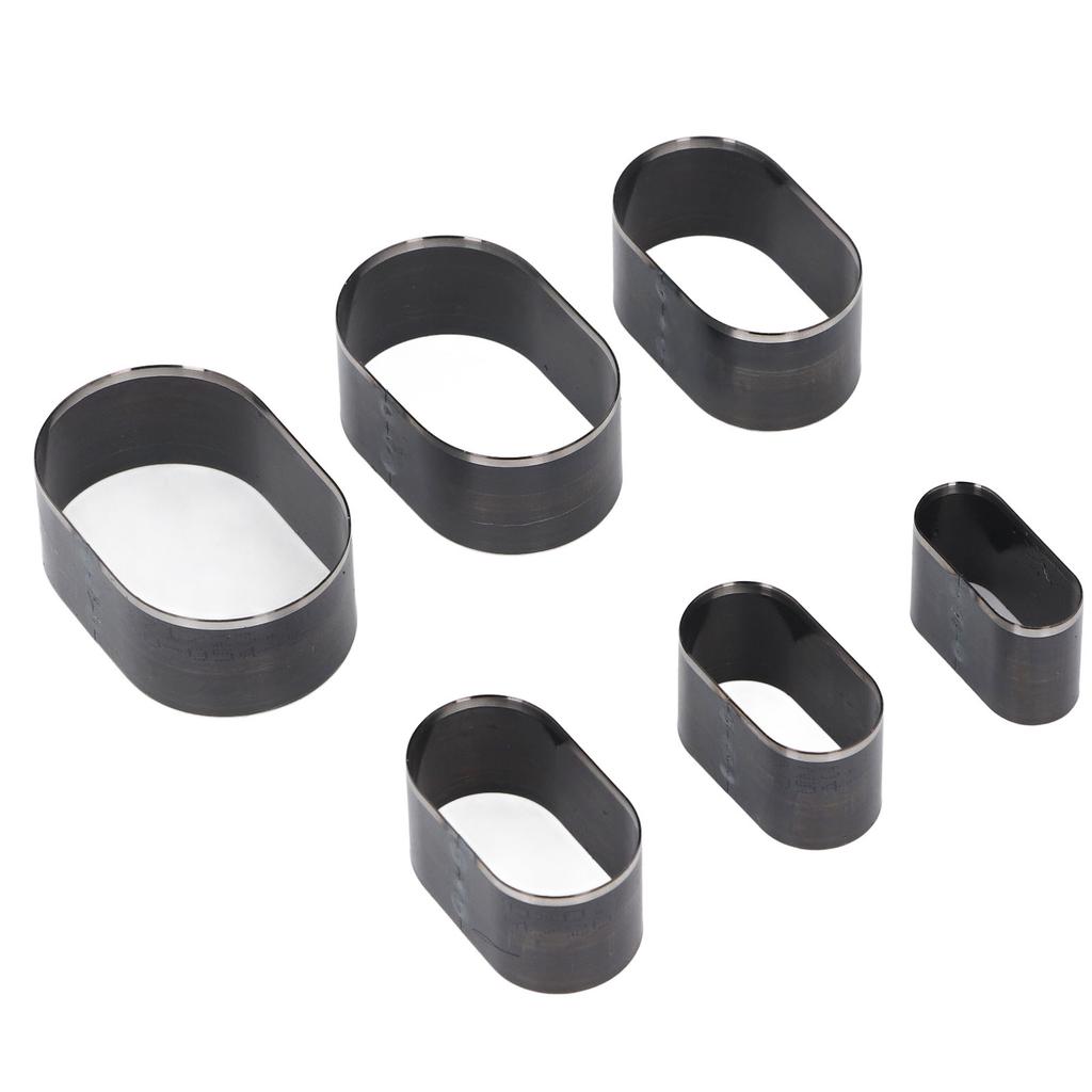 6-teiliges Set Lederschneidformen 35 40 45 50 55 60 mm Langer Durchmesser Elliptische Form Leder Hohl