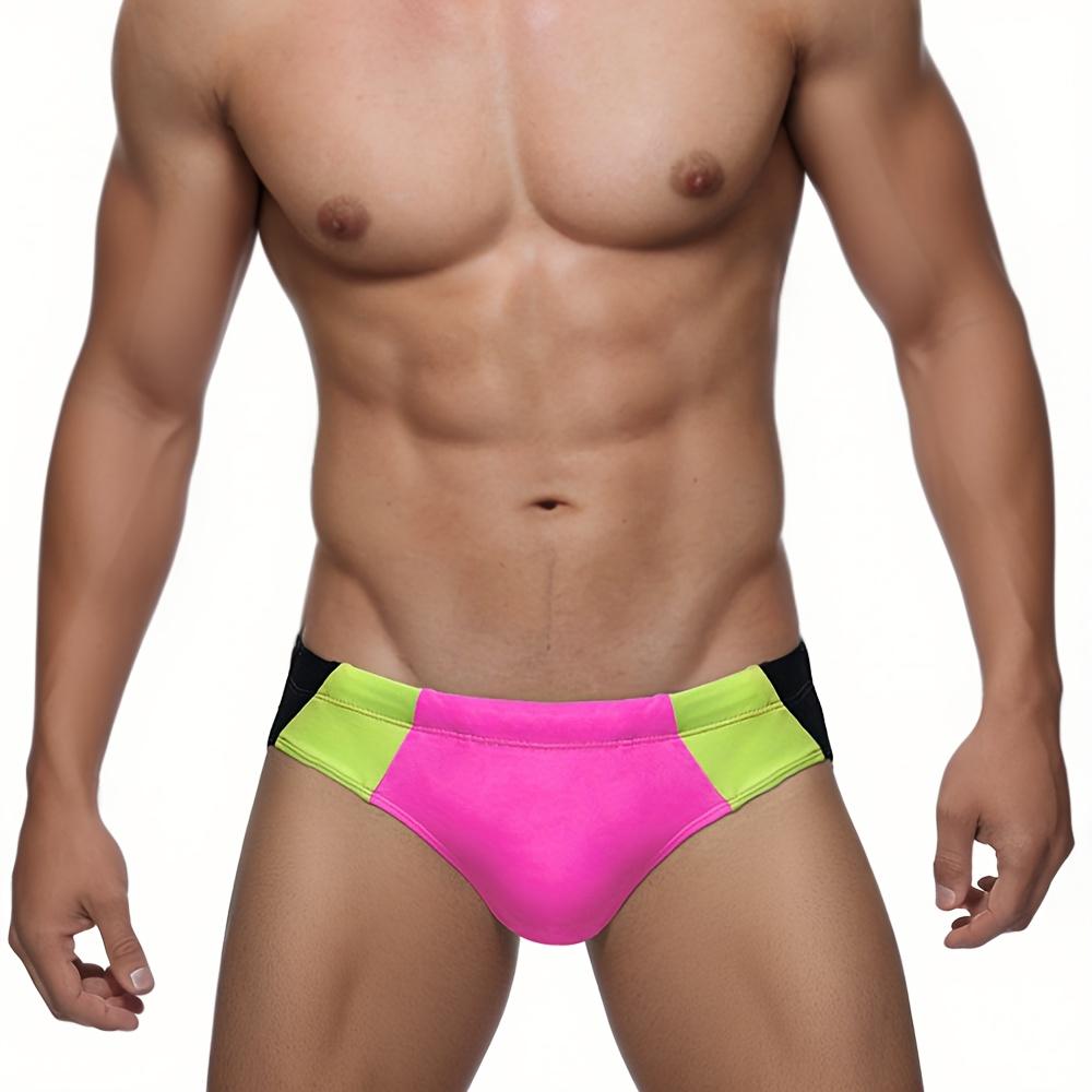 Men's  Fashion Sexy Swim Brief Sexy UXH Brand Swimsuit for Men Surfing Swimwear Beach Shorts