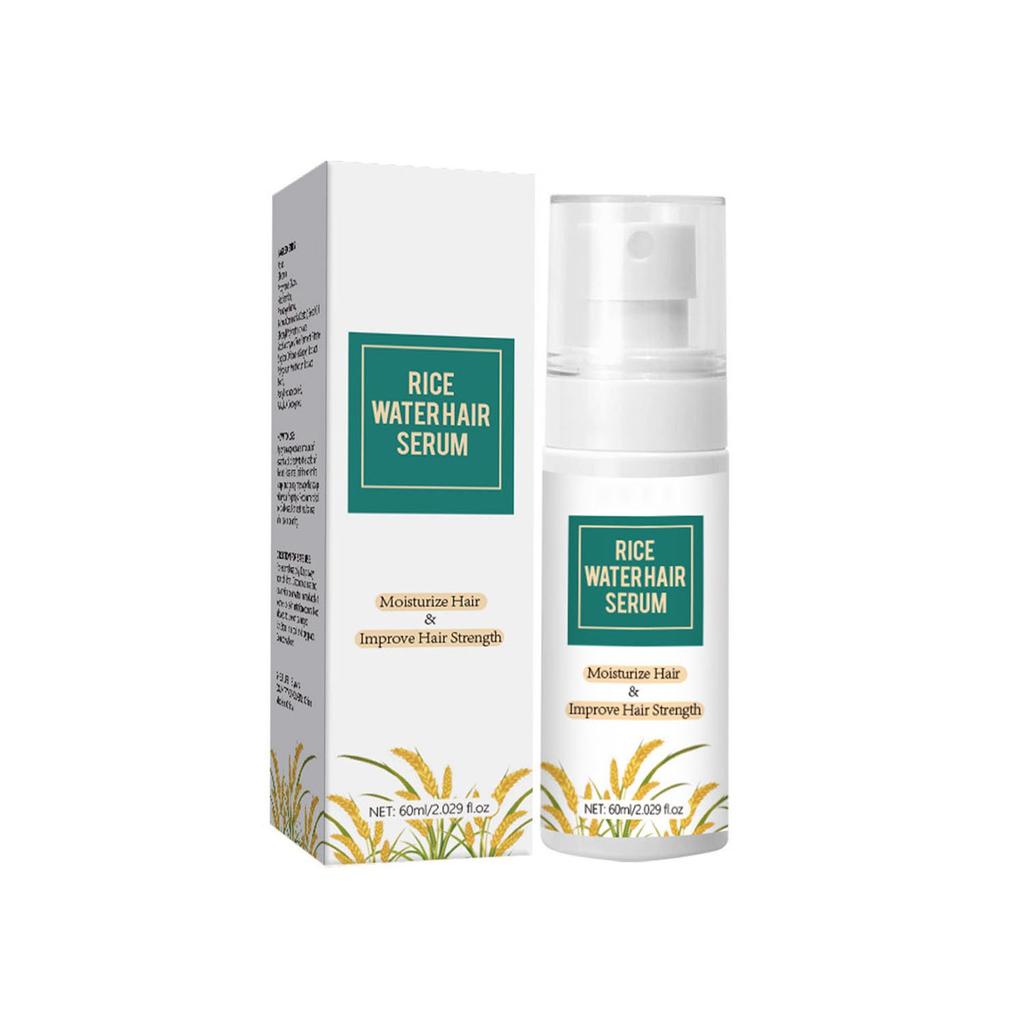 Rice Water Hair Serum Care Prevent Hair Breakage Hair Growth Prevent Hair Loss Hair Care Nourish Scalp Spray,60ml