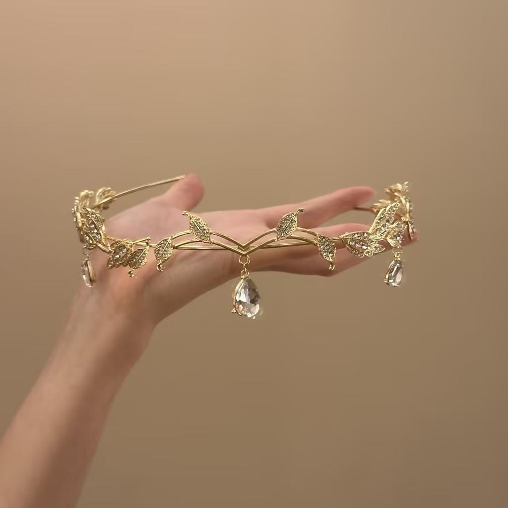 New Fashionable Elf Crown Hair Jewelry Heart Shape Ethnic Style Oriental Gentle and Elegant Hair Band Hair Accessories for Women