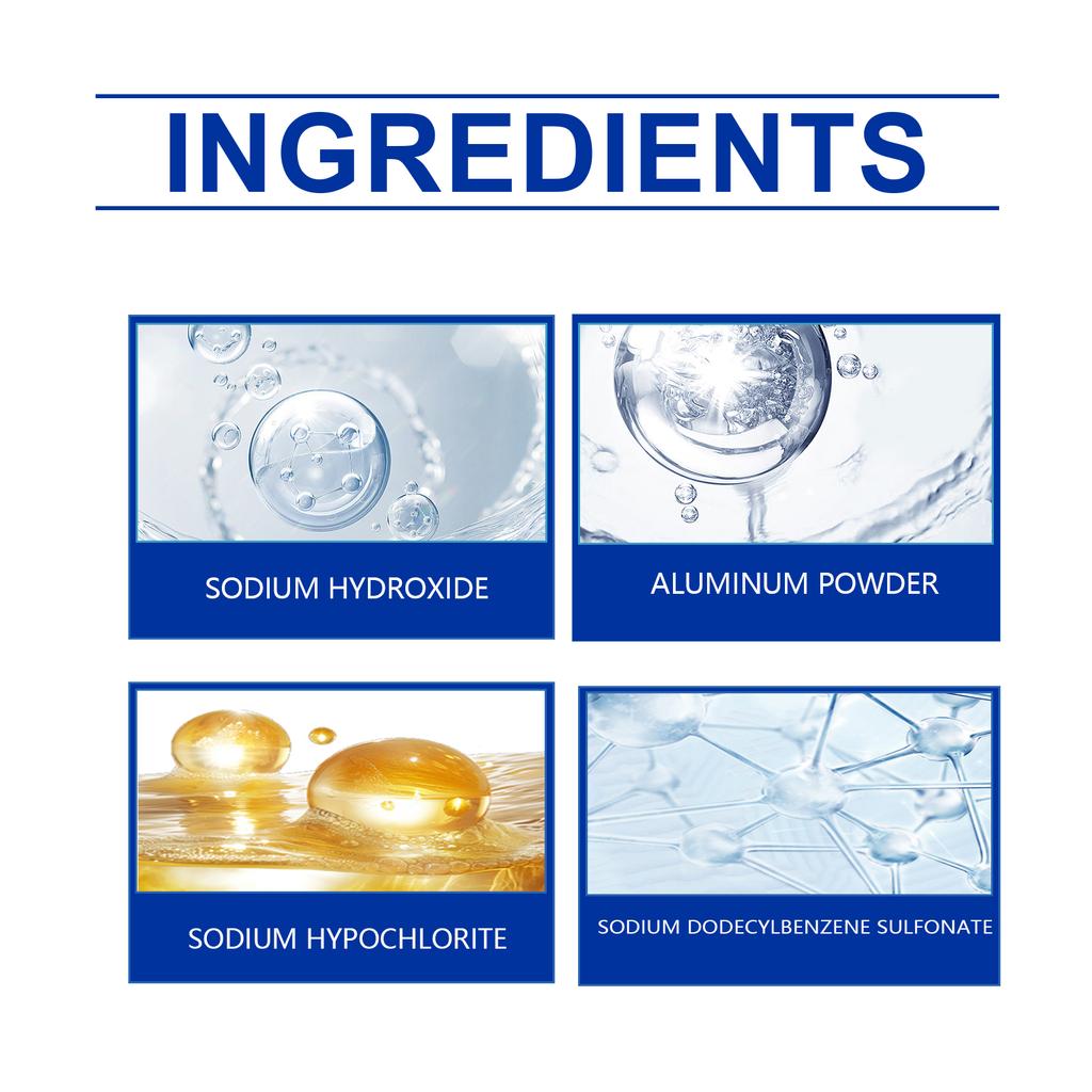 Jakehoe Drain Cleaner - Cleaning and Unclogging Agent for Kitchen Sinks, Toilets, and Sewers To Eliminate Odors