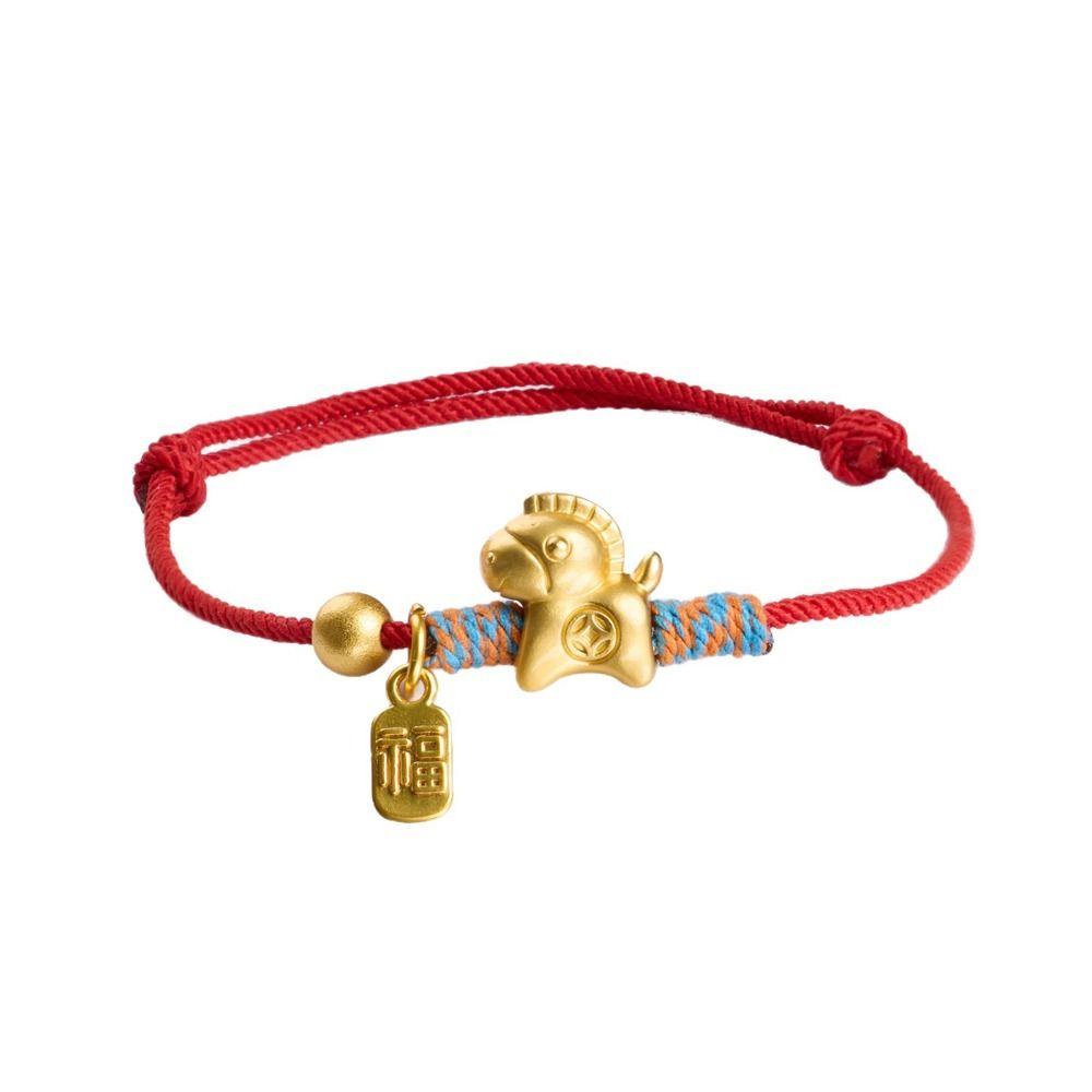 2026 2026 Horse Year Lucky Pony Red Rope New Year Hand Rope Fortune Bracelet Decoration