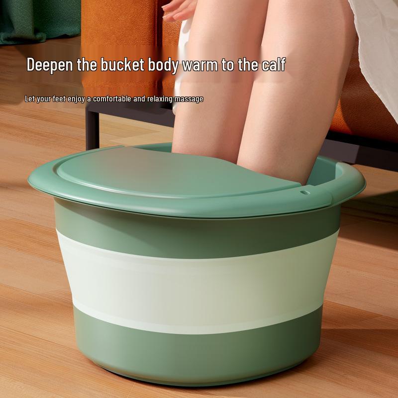 Compact Foldable Foot Bath with Massage & Calf Fumigation Basin
