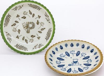 Sango Toki Disney the Curry Pasta Pair Dishwasher and Microwave Made In the Made In "Winnie Pooh" Plates, Plate, Plate, 2-Person Set, 21cm, Safe,