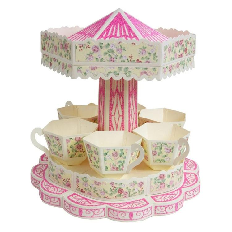 3D Rotating Cup Metal Cutting Dies Templates Molds Embossing Stencils Die Cuts for Scrapbooking Cards Making Decorations