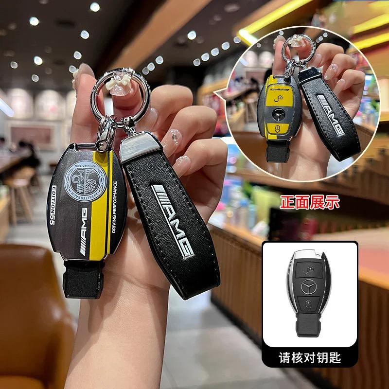 Fashion ABS New Styling Car Logo Remote Key Case Cover Shell For Mercedes Benz A B C S Class AMG GLA CLA GLC W176 W221 W204 W205