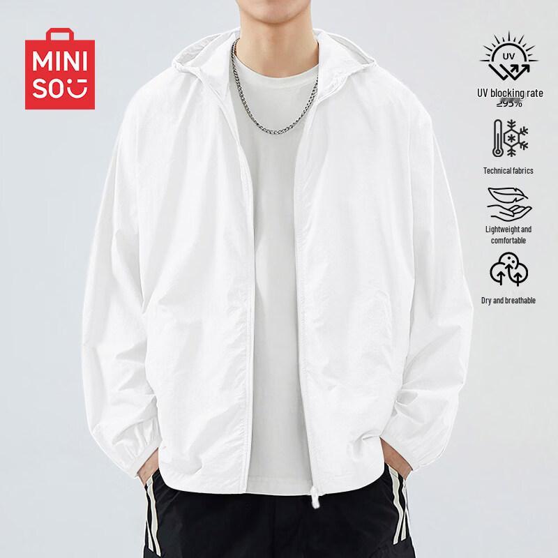 

MINISO Men s Lightweight Hooded Sun Protection Jacket 2XL