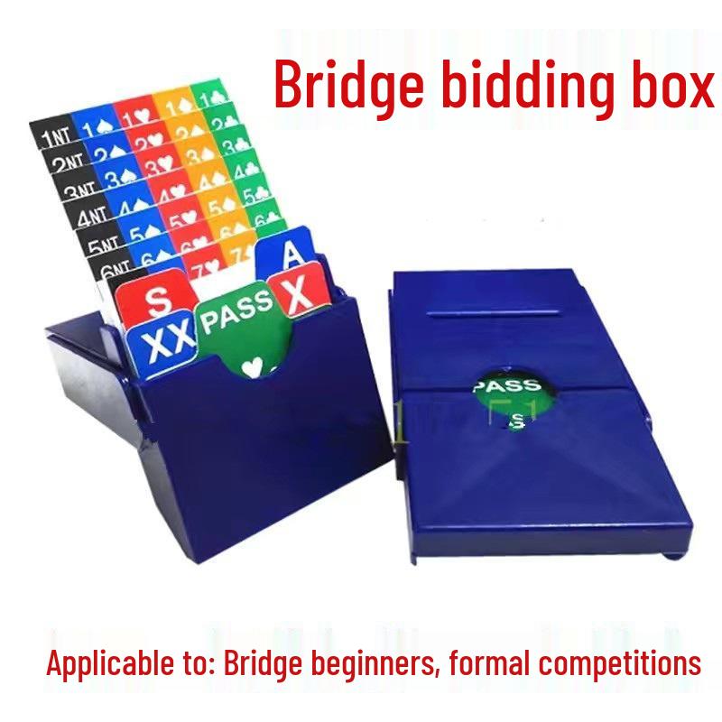 PVC Bridge Budgivningskort & Låda - Vertikal Stil Plast Bridge Tillbehör