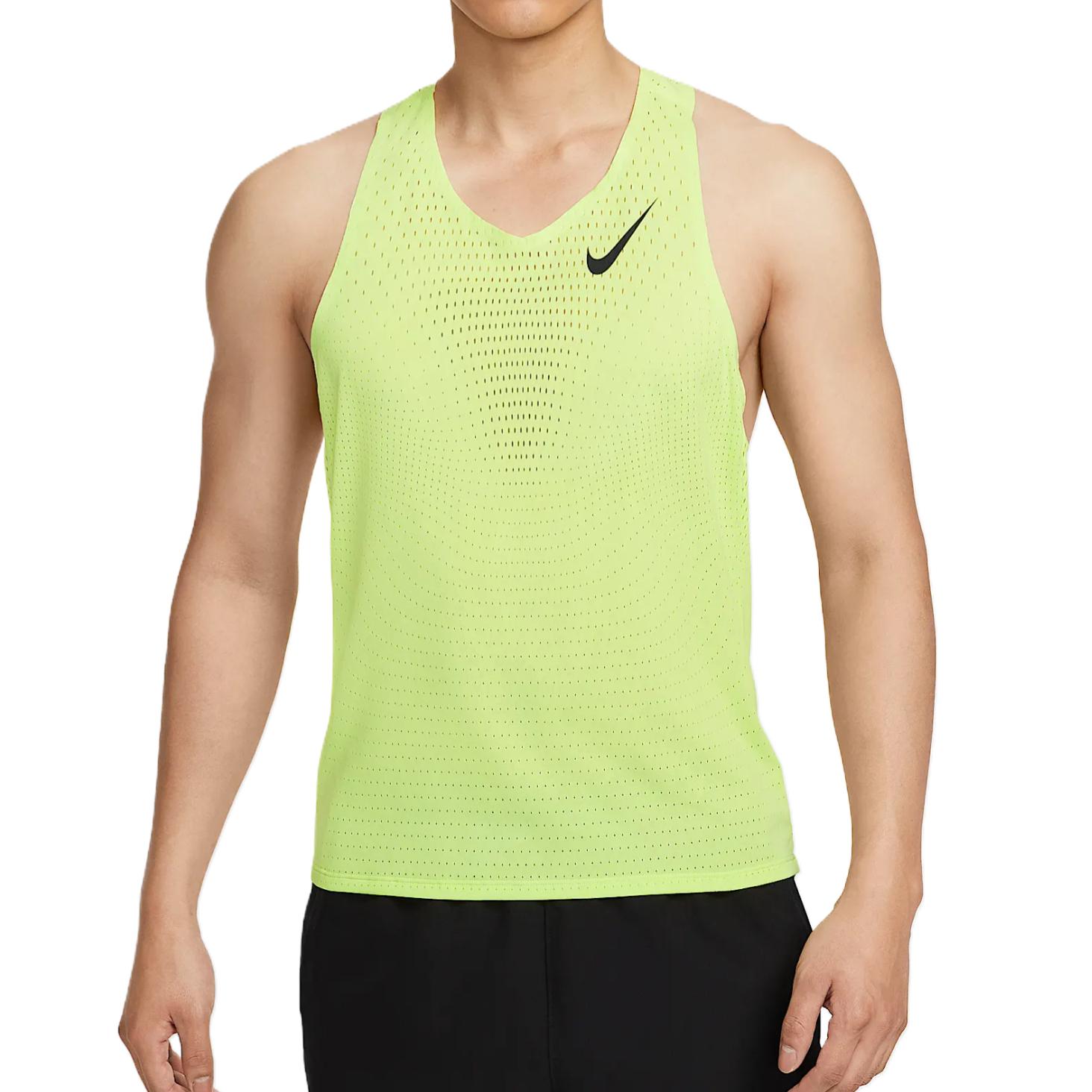 

Nike Aeroswift Dri-Fit Adv Однотонный Влагоотводящий Дышащий Минималистичная Мода Универсальная Удобная Майка Мужские Топы FN4232736 S