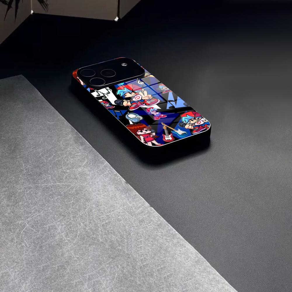 Friday Night Funkin Game Phone Case Tempered Glass For IPhone 17 15 16 14 12 13 11 Pro XS Max Plus Mini Cover