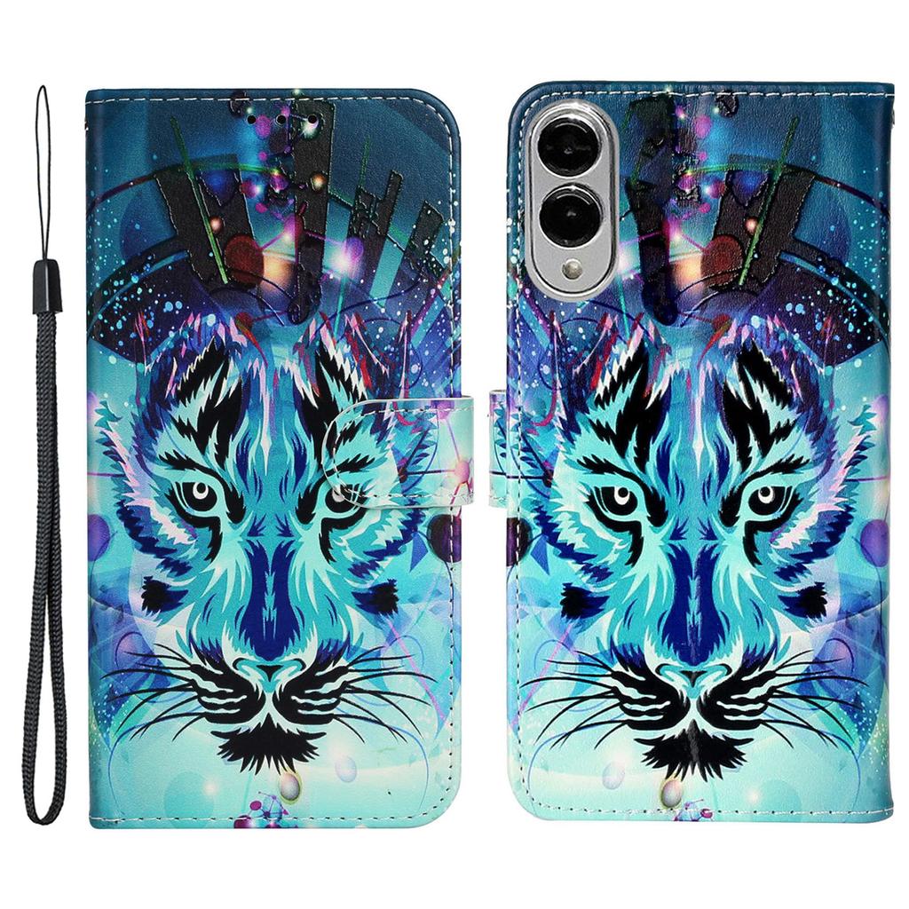 For Samsung Galaxy S25 Edge Case Pattern Leather Wallet Phone Cover with Card Holder