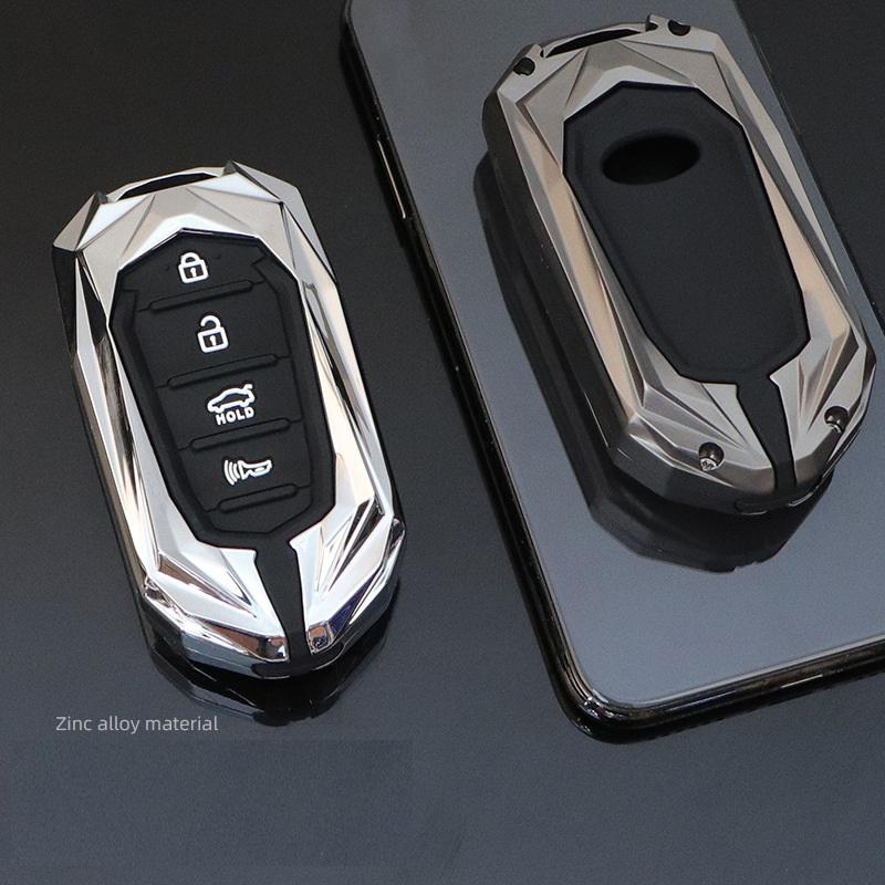 Interior Mouldings Zinc Alloy Car remote Key fob Case Key cover For KIA K9 Cadenza K7 3/4 button Smart Remote Key