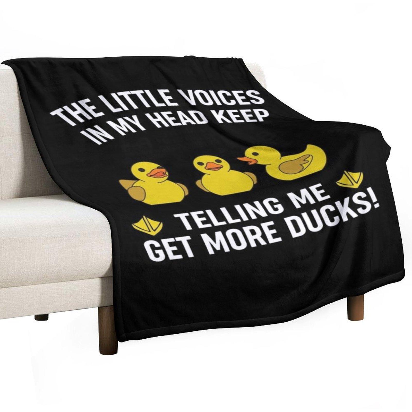 Funny Rubber Duck Quack Duck Throw Blanket Decoratives Personalized Gift Summer for sofa Blankets 30x40in