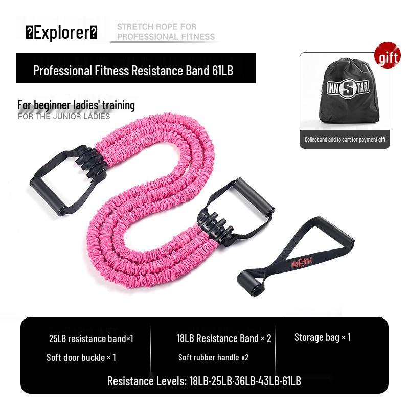 INNSTAR Pull Rope Resistance Band for Home Fitness and Bicep Strength Training