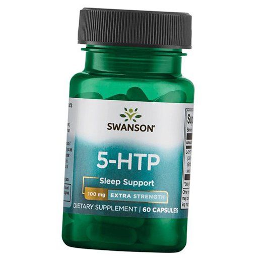 

5-гідрокситриптофан для сну, 5-HTP 100, Swanson 60капс (72280006) 60caps
