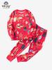 Autumn/Winter Children's Christmas Pajama Set: Cartoon Print Long Sleeve & Pants