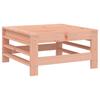 Garden Stool with Cushion Solid Douglas Fir Wood