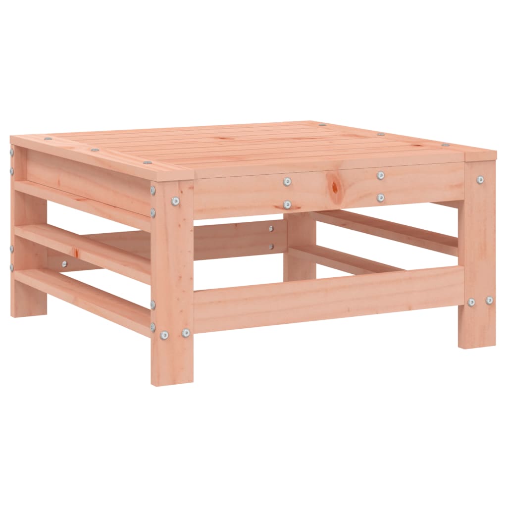 Garden Stool with Cushion Solid Douglas Fir Wood